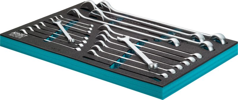 Hazet Set ring- / steeksleutel 163-210/19