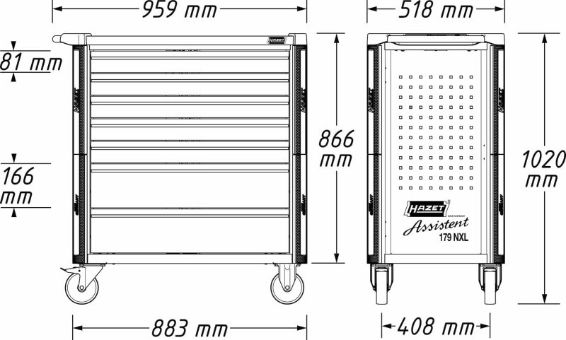 Hazet Gereerschapwagen 179NXL-7/265