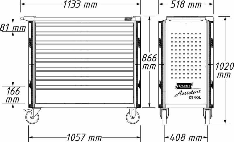 Hazet Gereerschapwagen 179NXXL-7/340