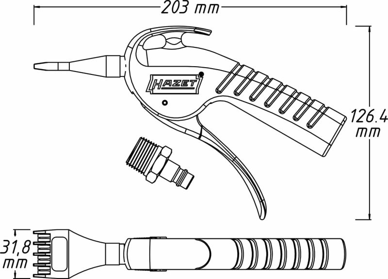 Hazet Luchtdrukpistool 9040P-5
