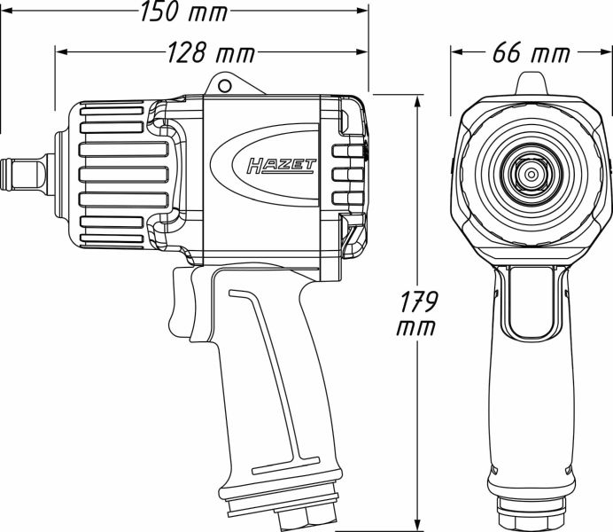 Hazet Slagschroevendraaier (perslucht) 9012TT