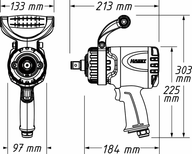 Hazet Slagschroevendraaier (perslucht) 9013TT