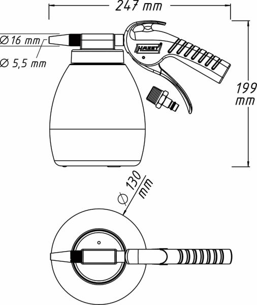 Hazet Luchtdrukpistool 9045P-1