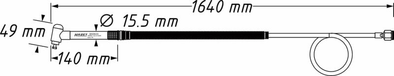 Hazet Staafslijper (perslucht) 9032M-53