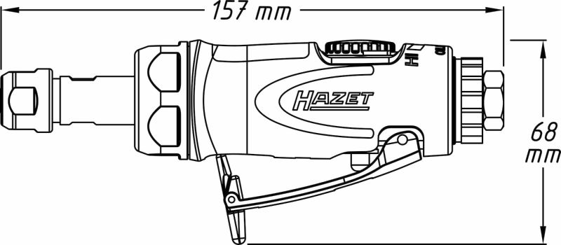 Hazet Staafslijper (perslucht) 9032N-1