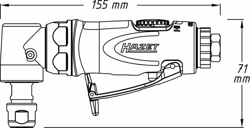Hazet Staafslijper (perslucht) 9032N-5