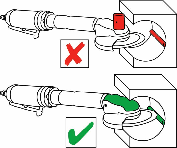 Hazet Haakse slijper (perslucht) 9033P-8