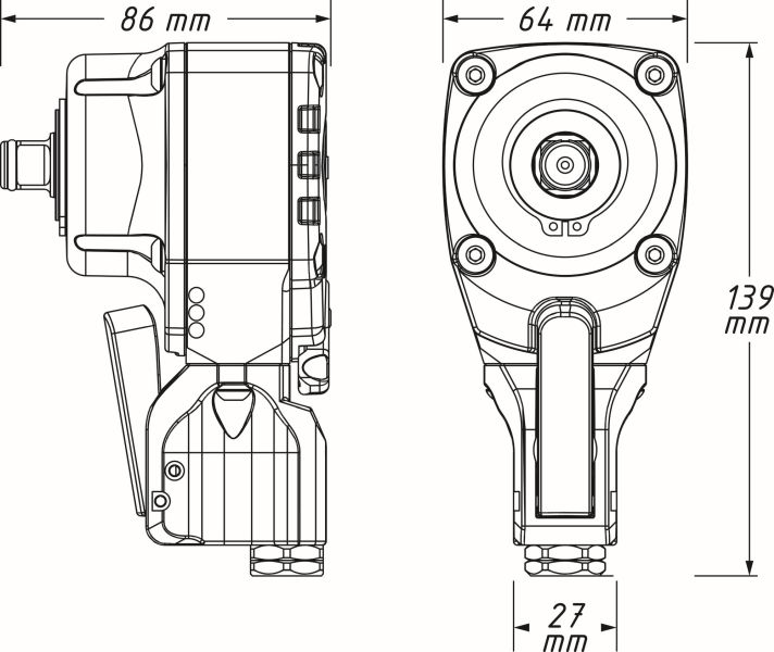 Hazet Slagschroevendraaier (perslucht) 9012PTT