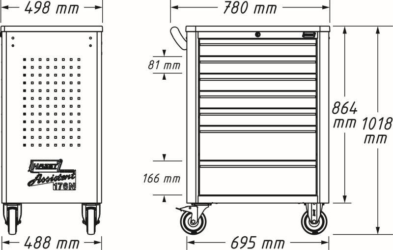 Hazet Gereerschapwagen 176N-7/193