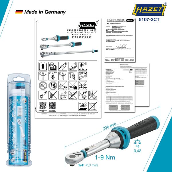 Hazet Momentsleutel 5107-3CT