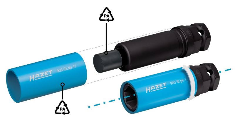 Hazet Kracht, dopsleutel 903SLG6-17