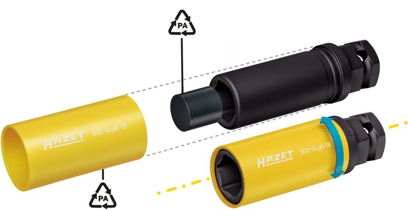 Hazet Kracht, dopsleutel 903SLG6-19