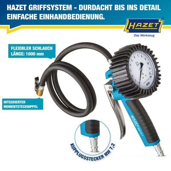 Hazet Bandenspanningsmeter/-pomp 9041G-1