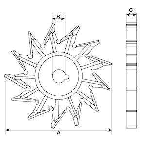 Hc-Cargo Ventilatorwiel, generator F 032 234 490