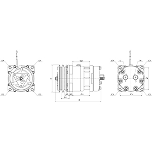 Hc-Cargo Airco compressor 240342