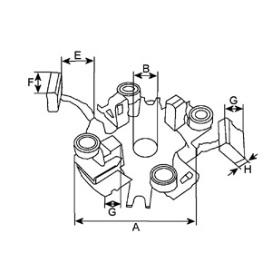 Hc-Cargo Houder, koolborstel F 032 335 490