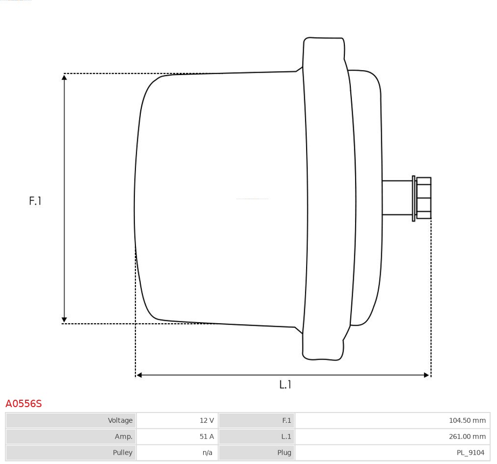 AS-PL Alternator/Dynamo A0556S