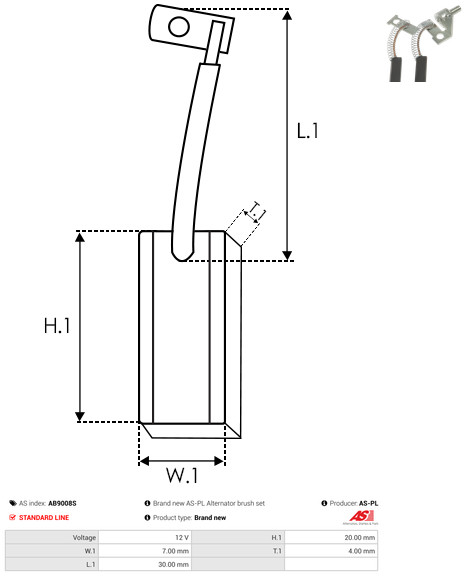 AS-PL Kolenborstel, dynamo AB9008S