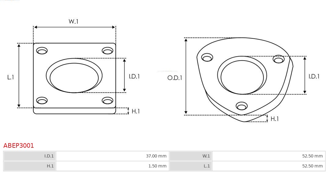 AS-PL Reparatieset, alternator ABEP3001