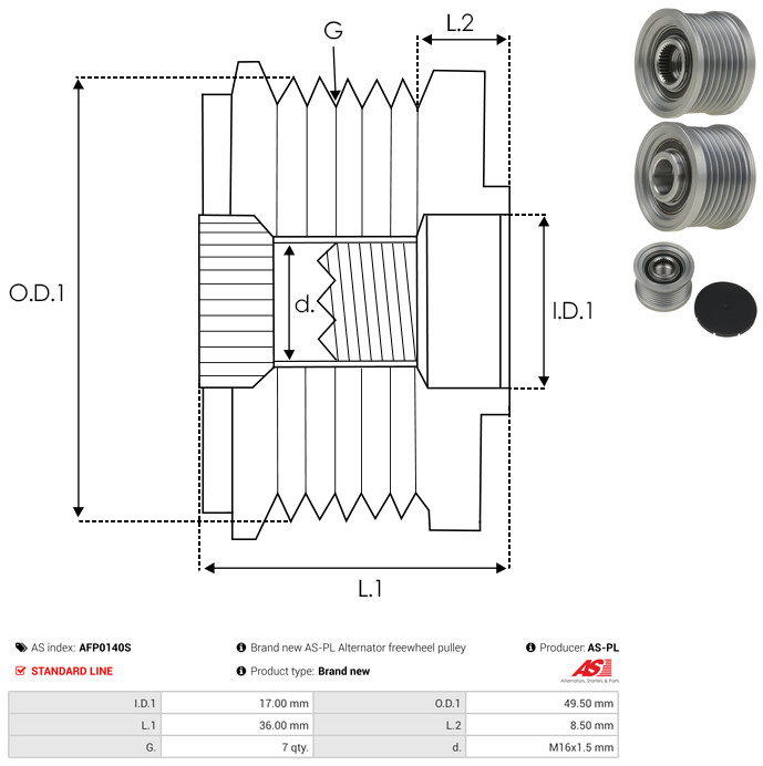 AS-PL Dynamovrijloop AFP0140S