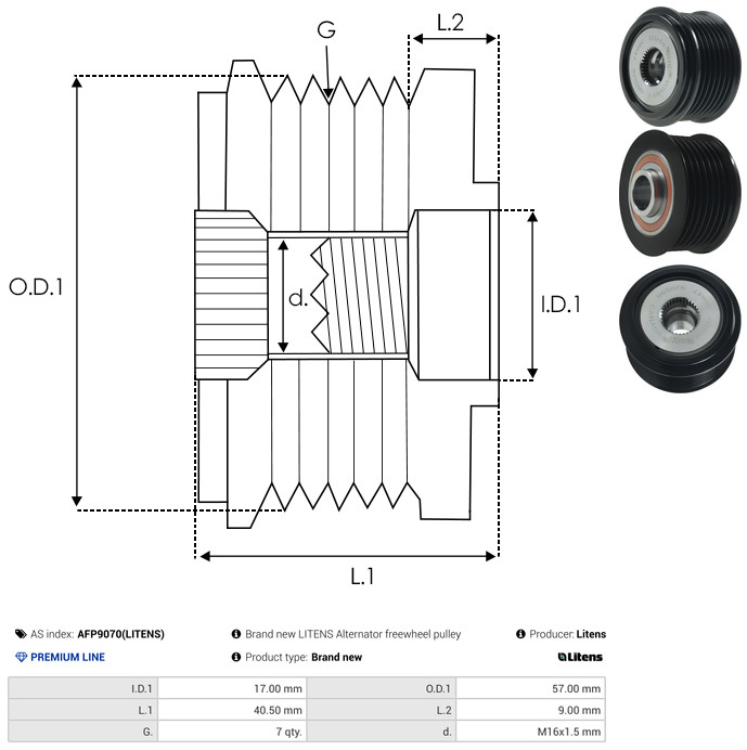 AS-PL Dynamovrijloop AFP9070(LITENS)