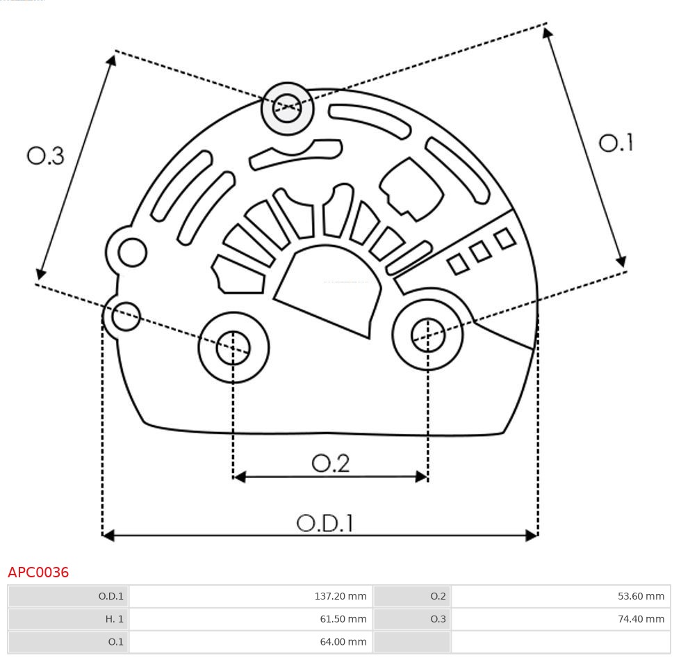 AS-PL Beschermkap, alternator/dynamo APC0036