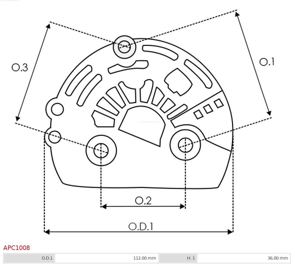 AS-PL Beschermkap, alternator/dynamo APC1008