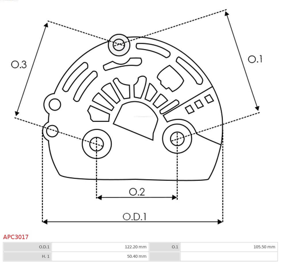 AS-PL Beschermkap, alternator/dynamo APC3017