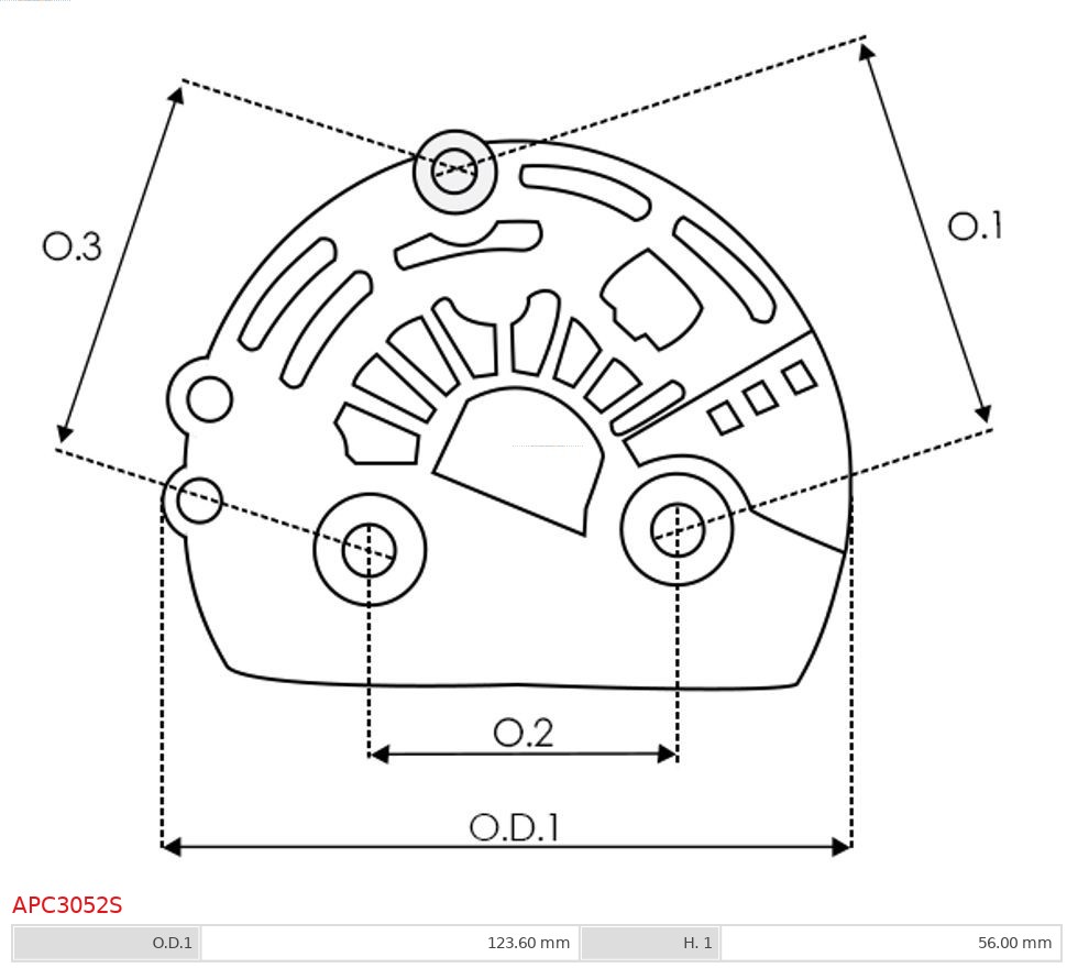 AS-PL Beschermkap, alternator/dynamo APC3052S