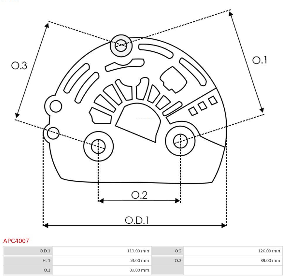 AS-PL Beschermkap, alternator/dynamo APC4007