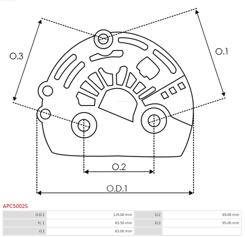 AS-PL Beschermkap, alternator/dynamo APC5002S