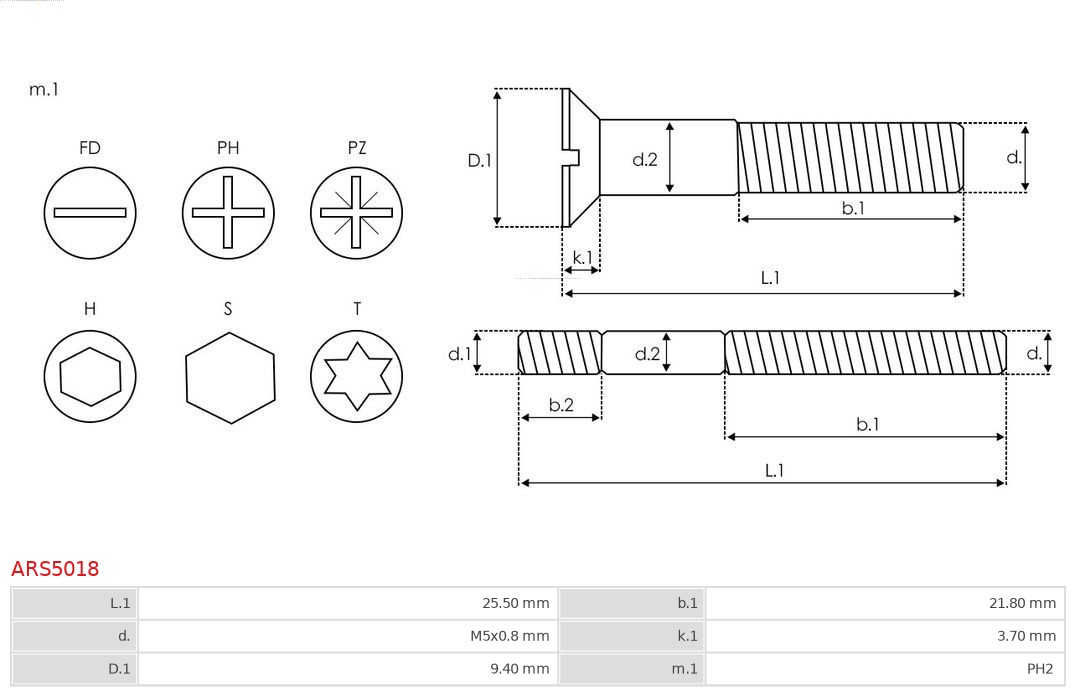 AS-PL Reparatieset, alternator ARS5018