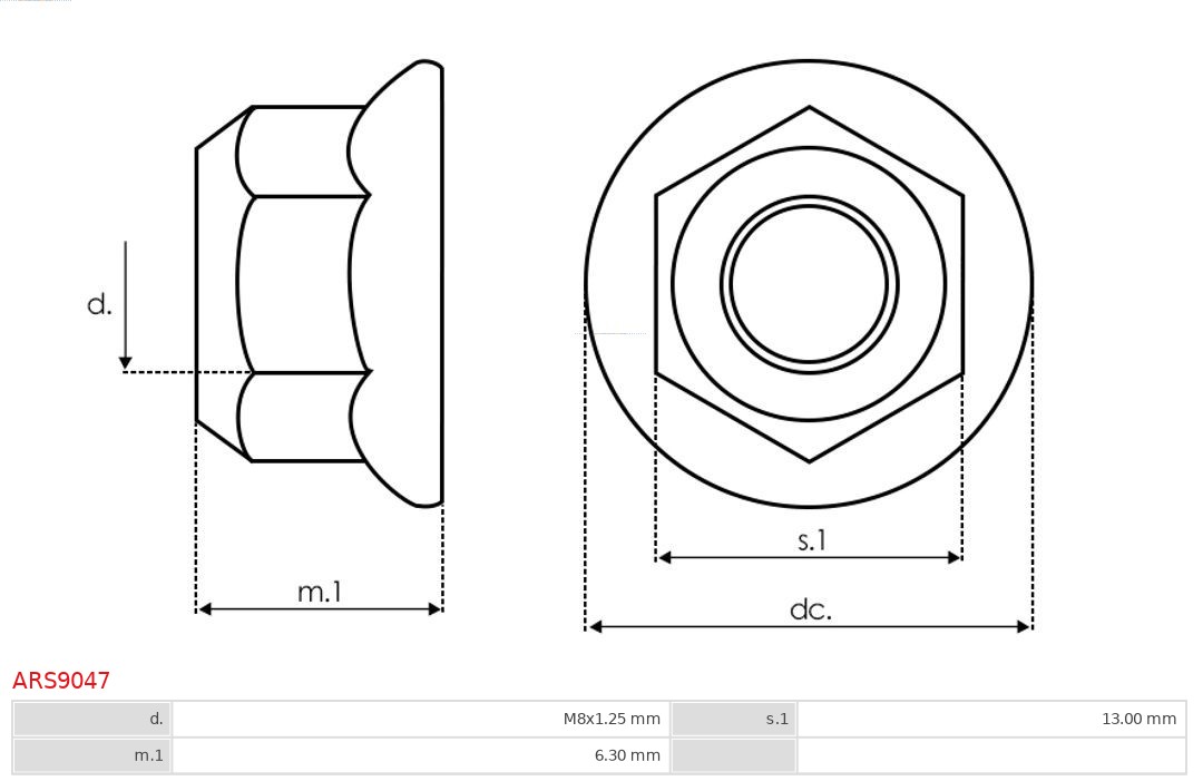 AS-PL Reparatieset, alternator ARS9047
