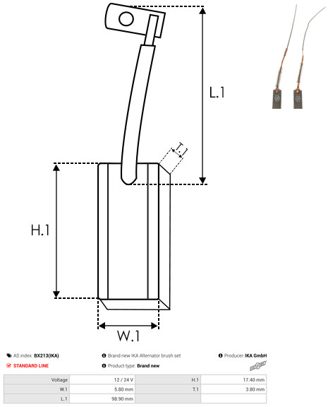 AS-PL Kolenborstel, dynamo BX213(IKA)