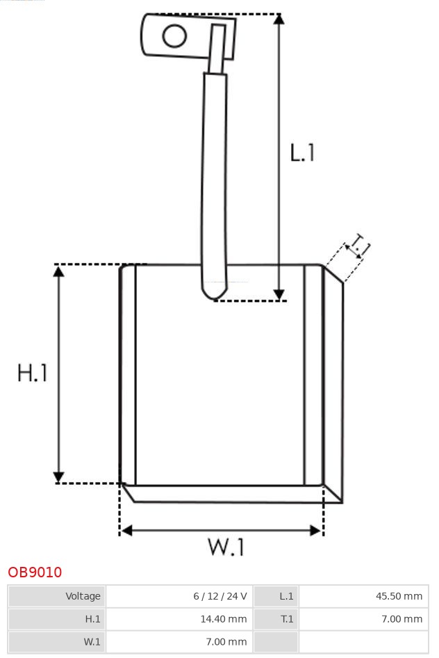 AS-PL Kolenborstel, dynamo OB9010