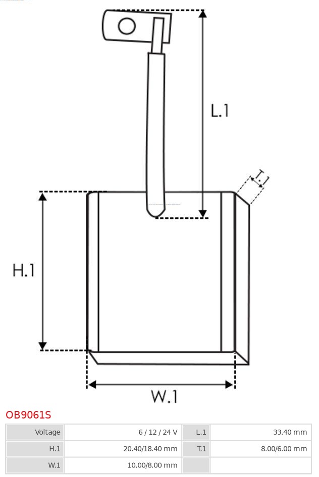 AS-PL Kolenborstel, dynamo OB9061S