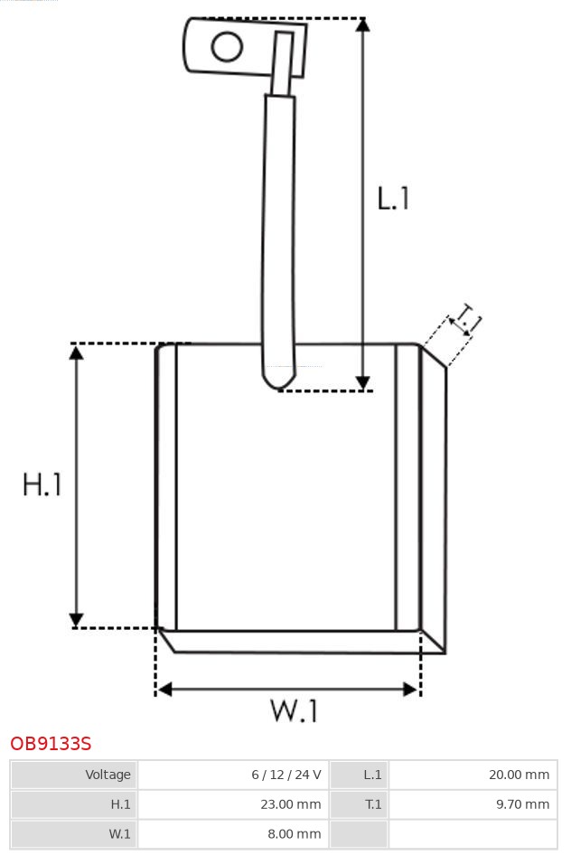 AS-PL Kolenborstel, dynamo OB9133S