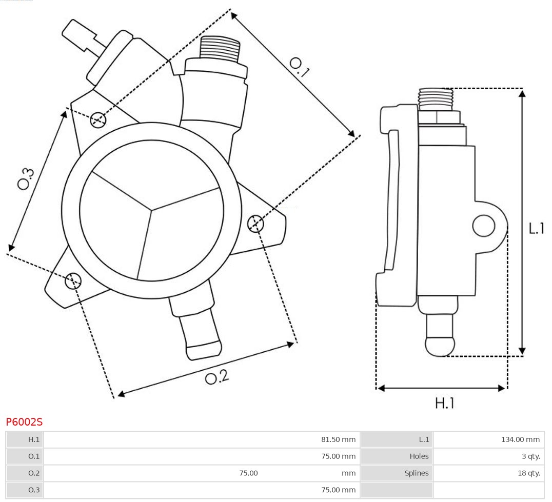 AS-PL Vacuumpomp P6002S