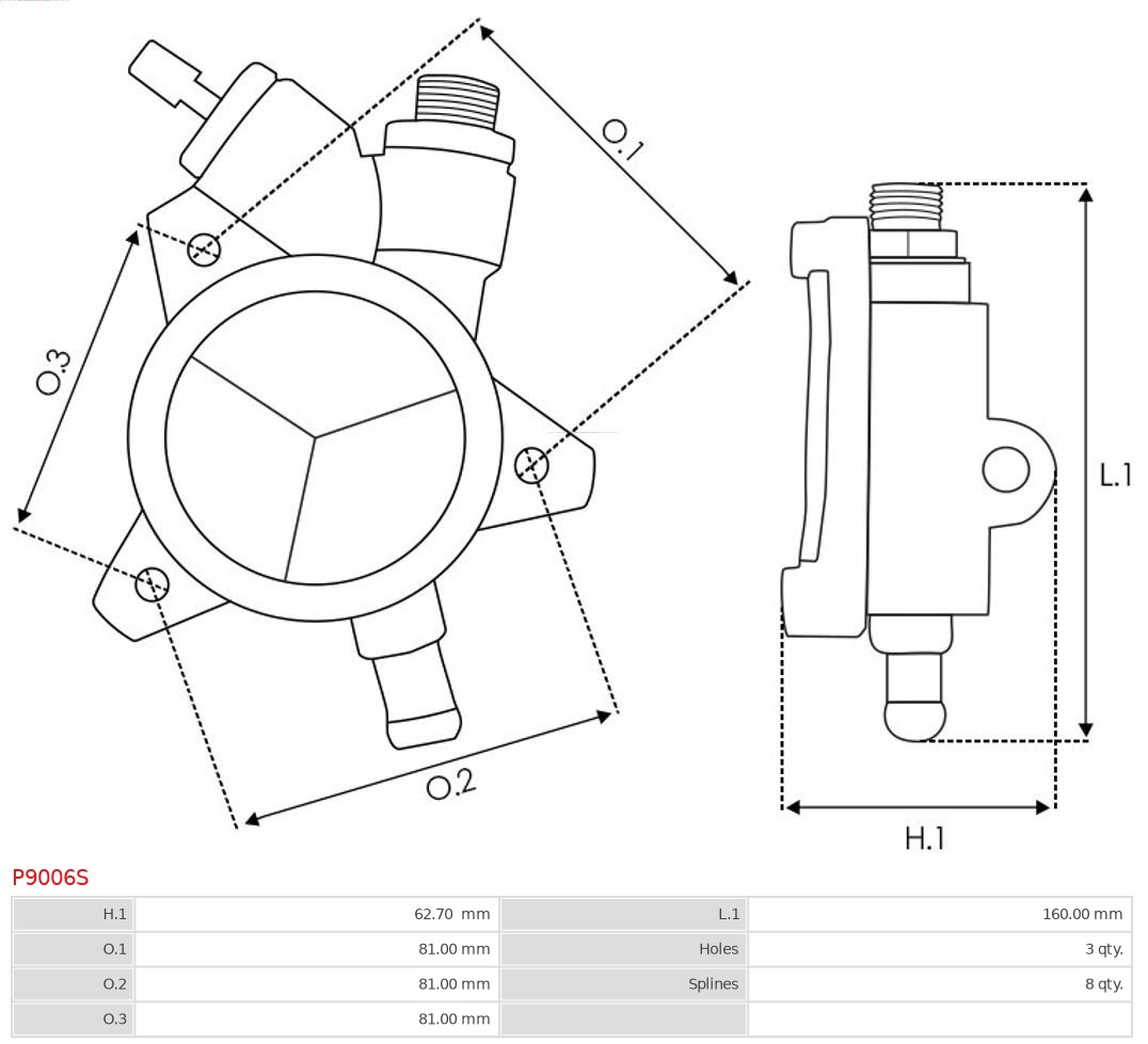 AS-PL Vacuumpomp P9006S