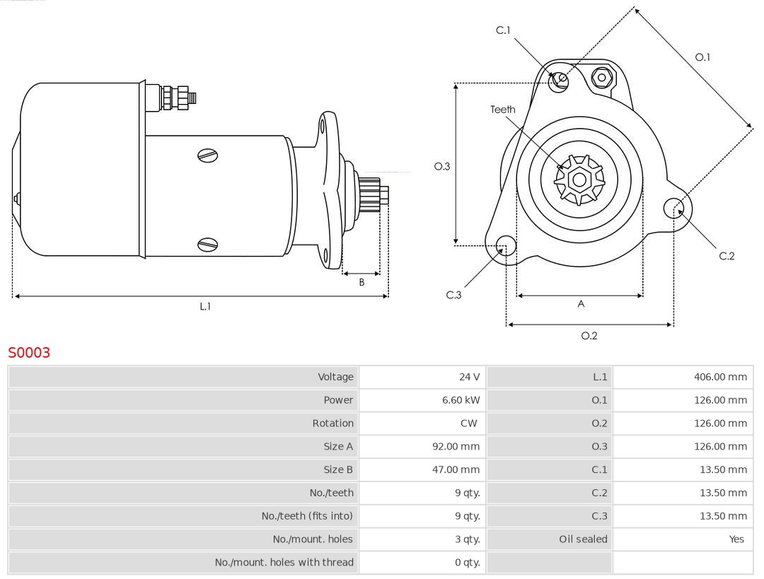 AS-PL Starter S0003