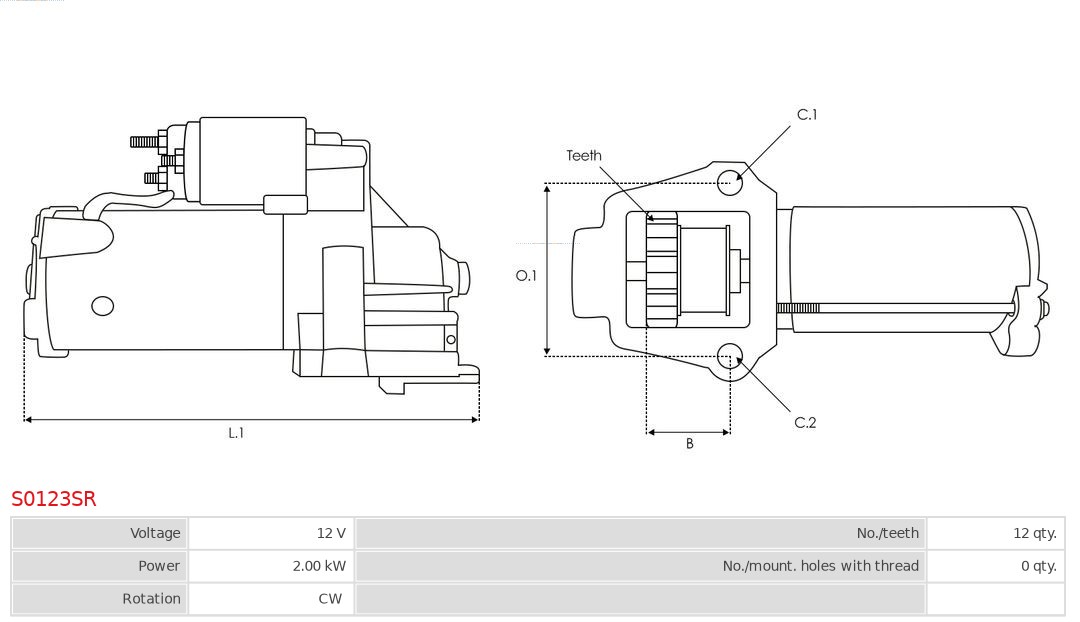 AS-PL Starter S0123SR