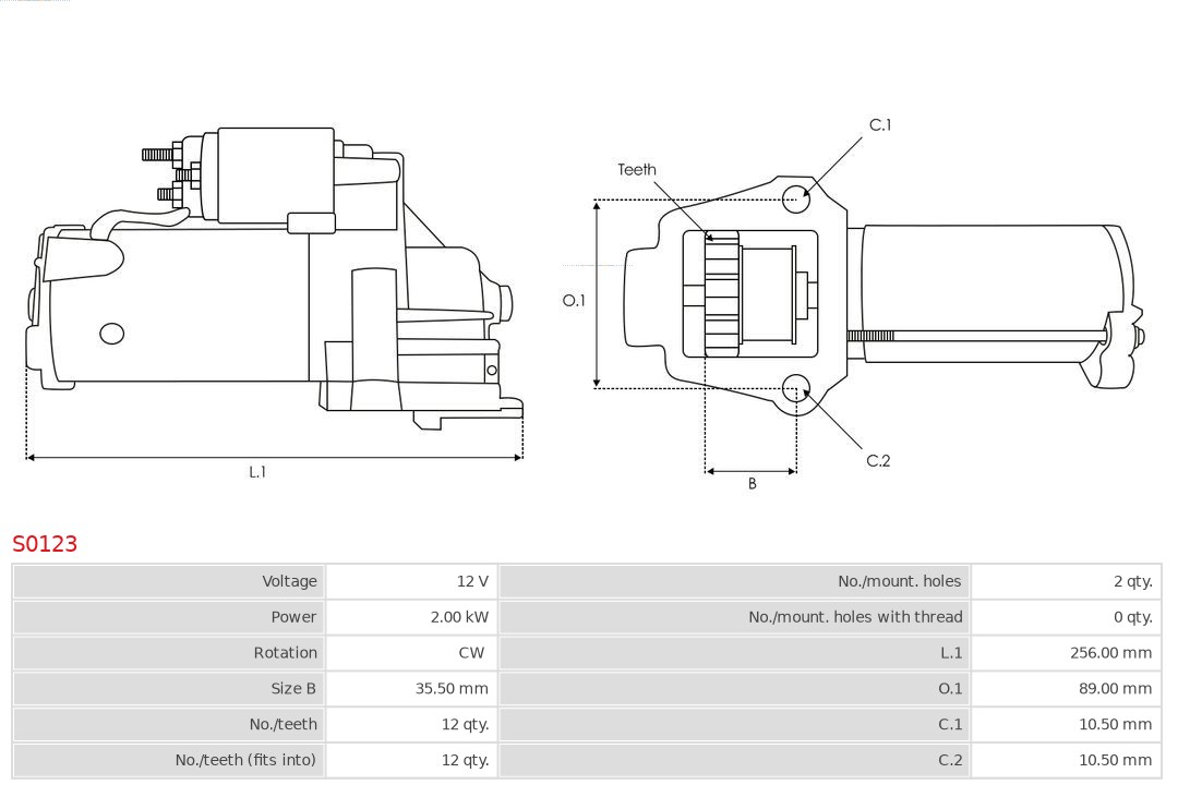 AS-PL Starter S0123