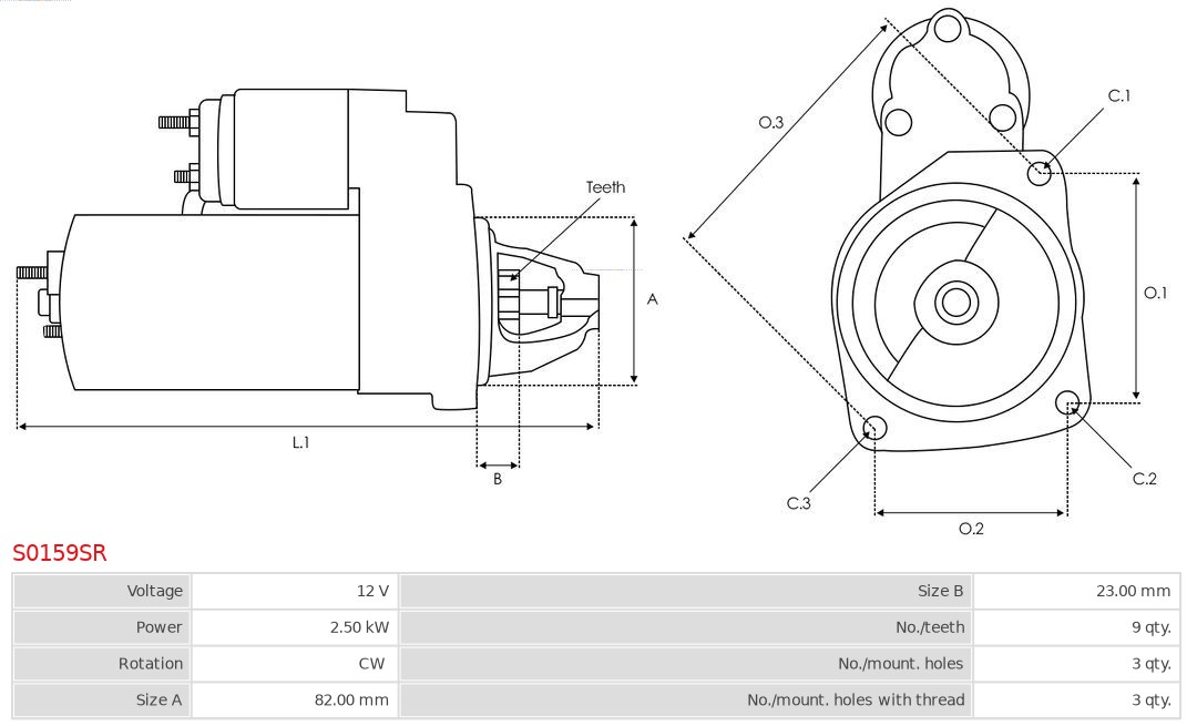 AS-PL Starter S0159SR