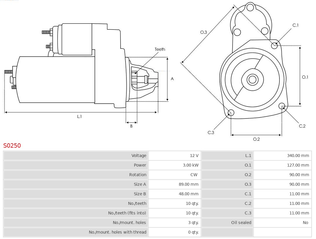 AS-PL Starter S0250