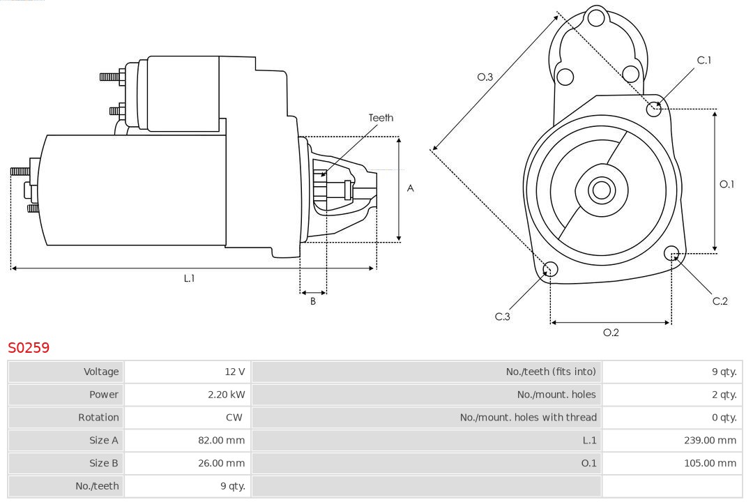 AS-PL Starter S0259