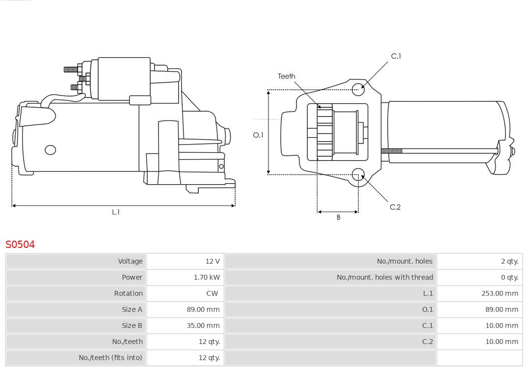 AS-PL Starter S0504