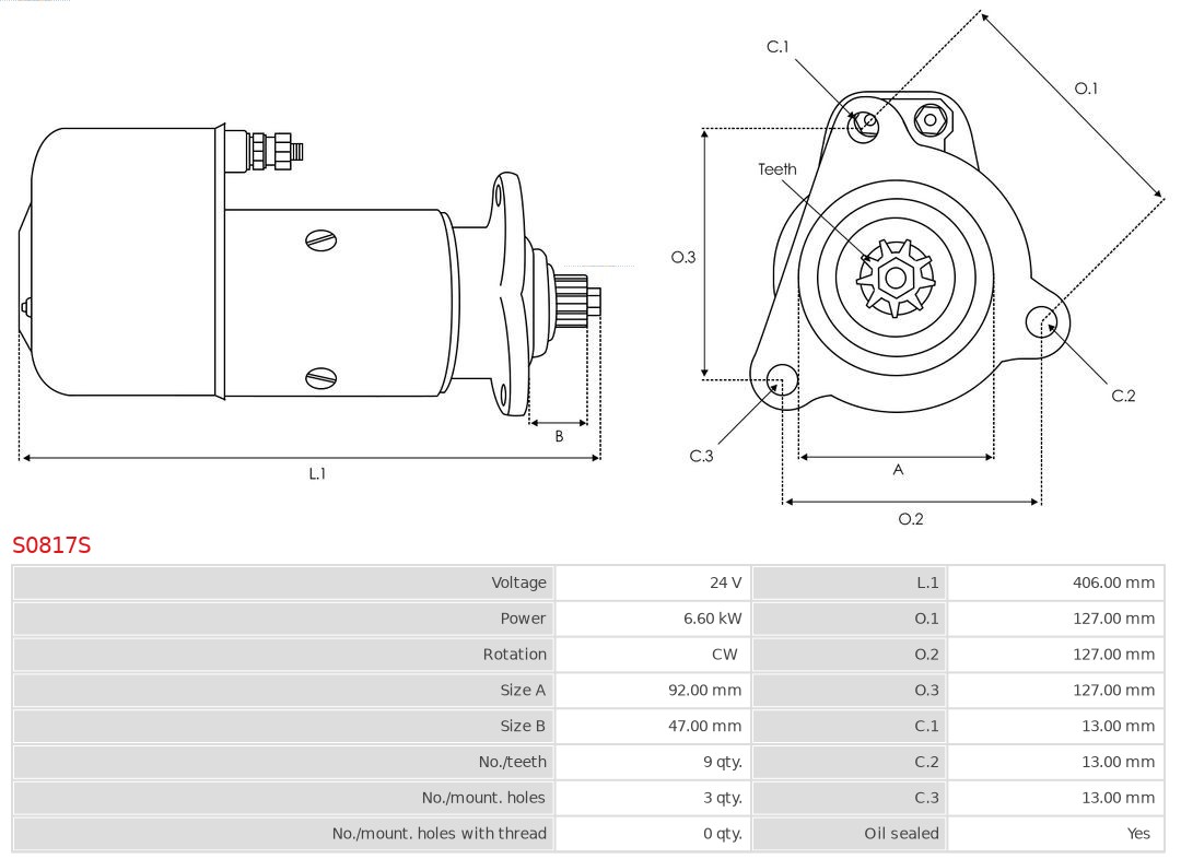 AS-PL Starter S0817S