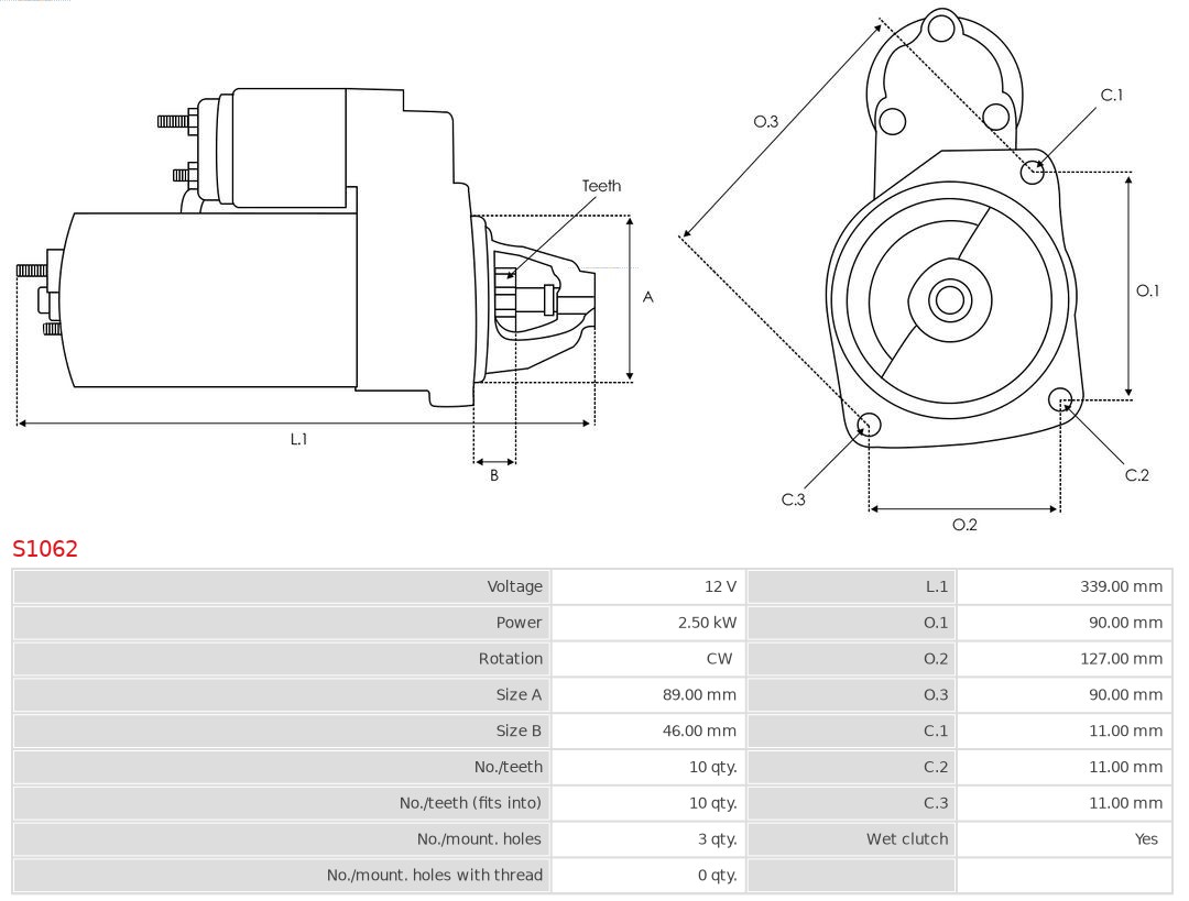 AS-PL Starter S1062