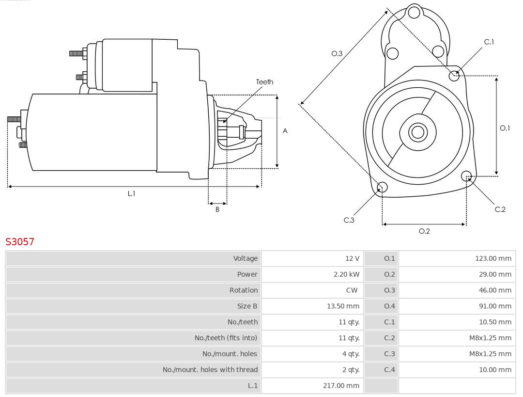 AS-PL Starter S3057