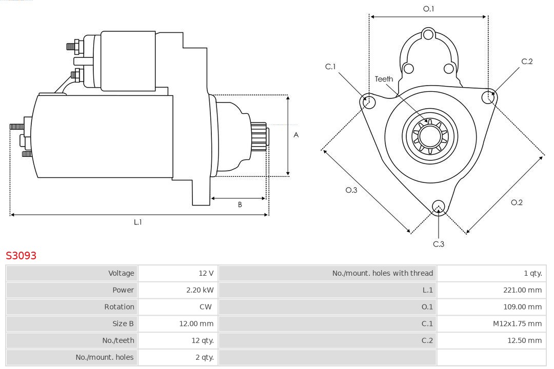 AS-PL Starter S3093